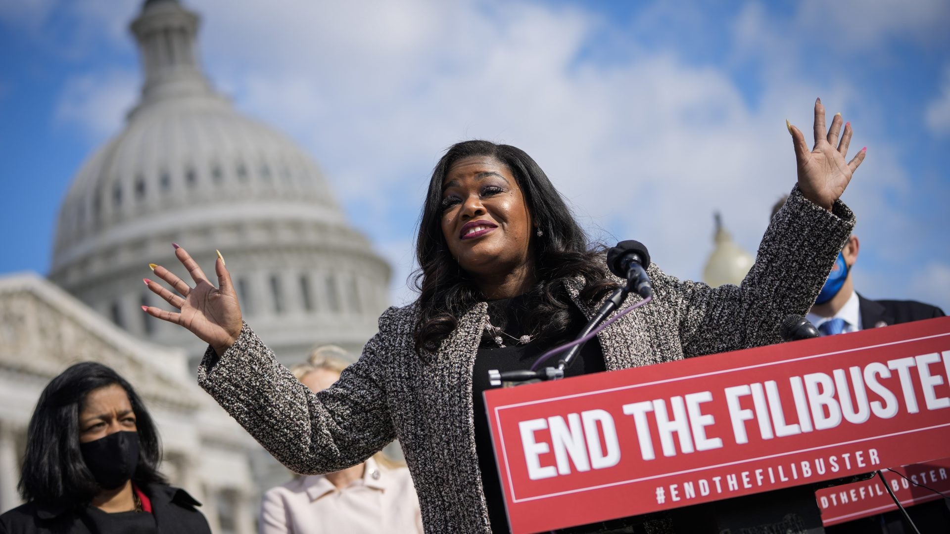 Rep. Cori Bush Says America is ‘Racist AF’ After Calling for Defunding of the St. Louis Police Department