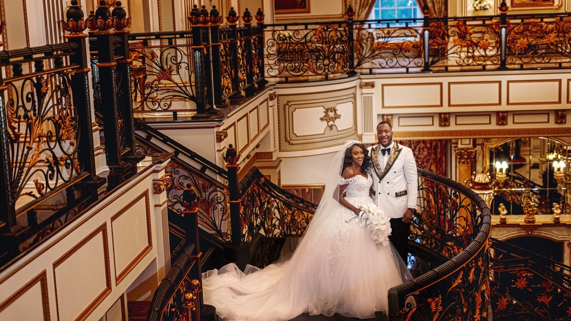 Bridal Bliss: Amira & Kester Went From A Covid Wedding At Home To An Epic Ceremony In A New Jersey Castle