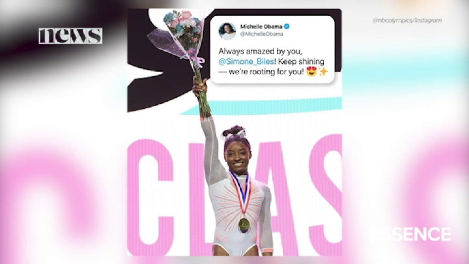 Simone Biles talks with ESSENCE after making history