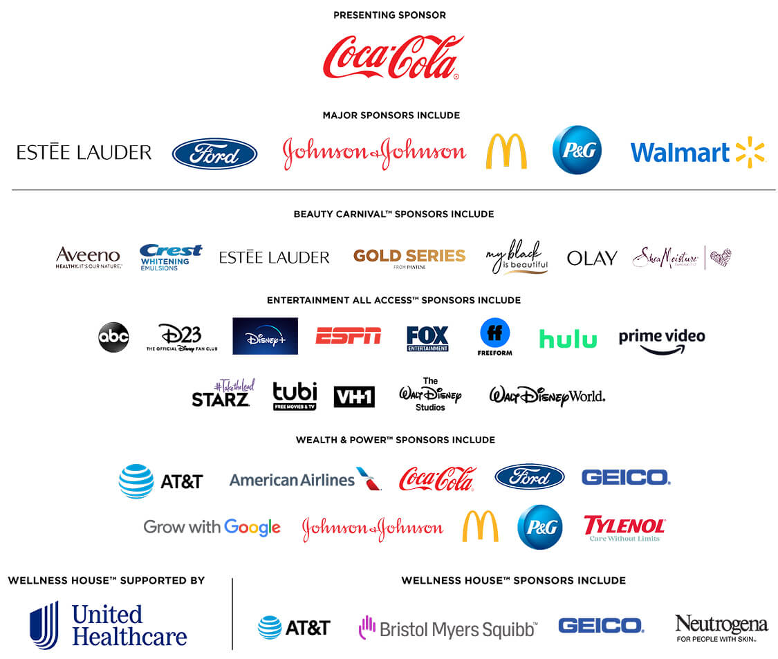 Essence Festival sponsor logos