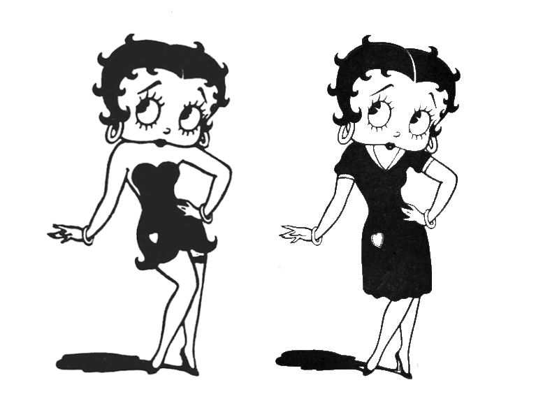 betty boop black and white wallpaper