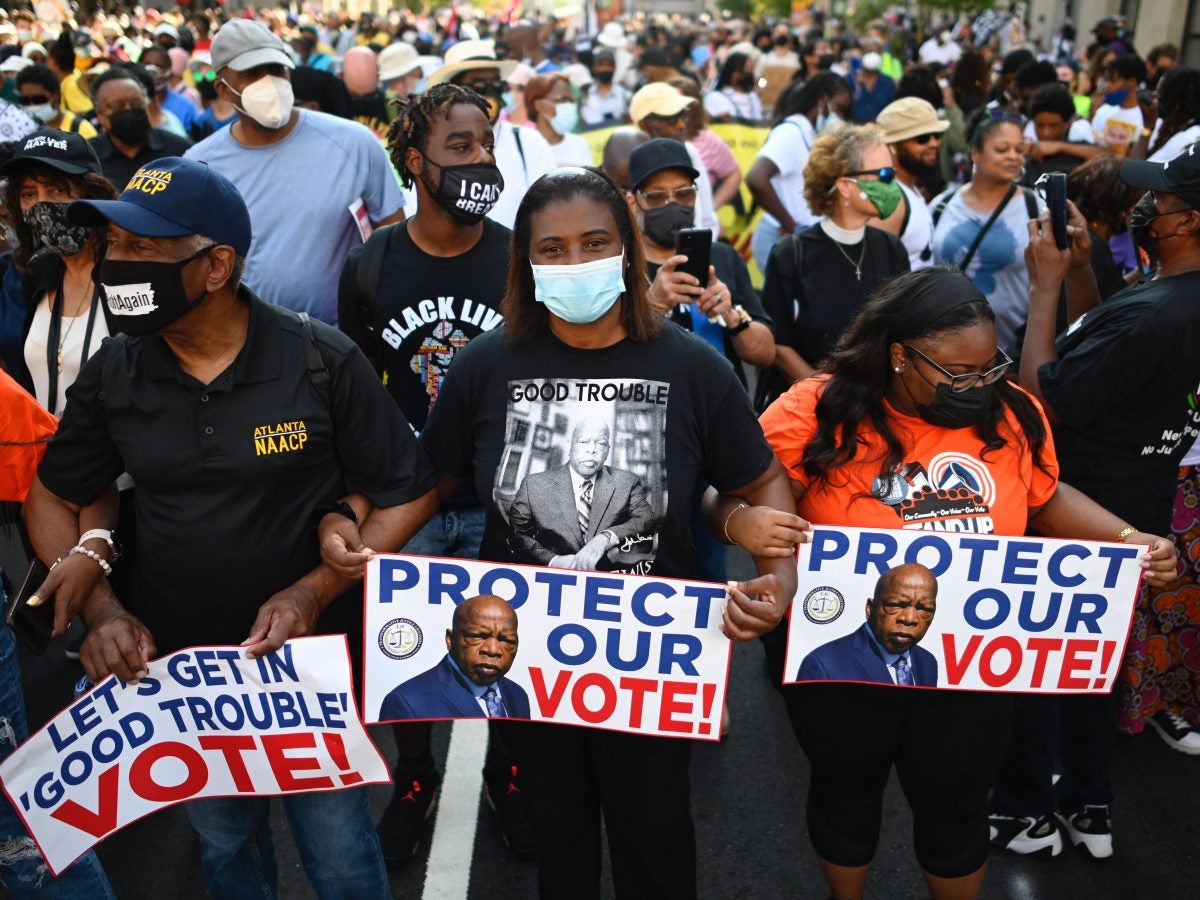 Thousands Join Voting Rights Marches, Rallies in DC and Nationwide