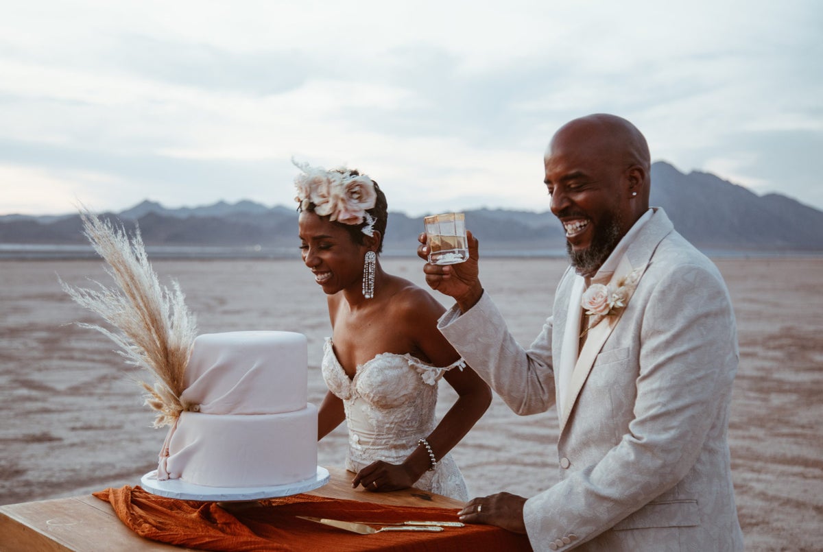 Bridal Bliss: Riqua And Andre's Las Vegas Wedding Included Showgirls