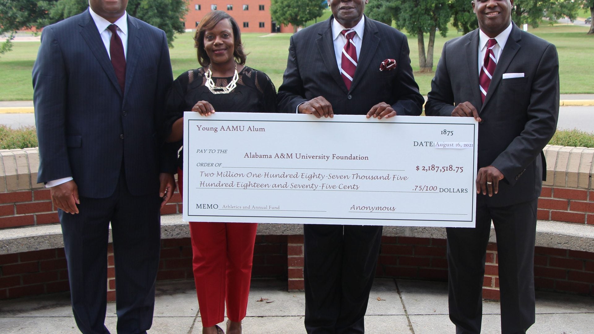 Alabama A&M Receives Largest Individual Donation in the School's History