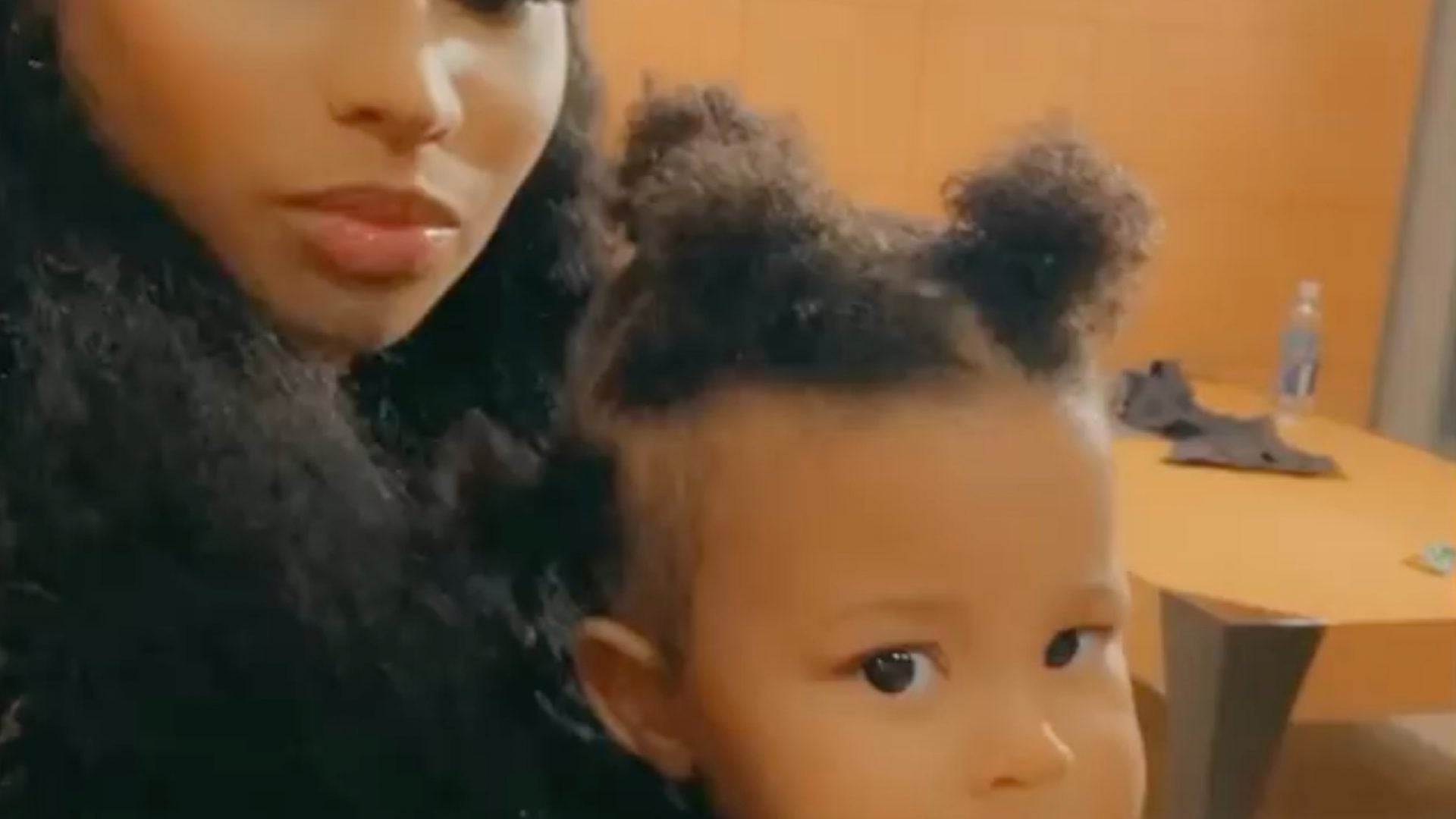 Nicki Minaj's Son Surprises Her By Saying 'Hi' For The First Time On Camera