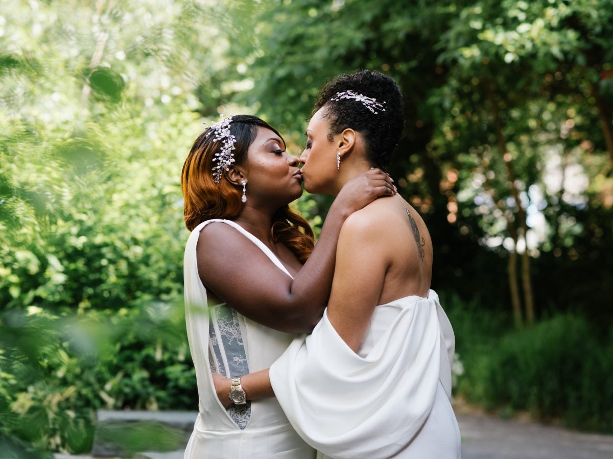 Bridal Bliss: After Proposing To Each Other A Week Apart, Ayanna & Sully Eloped In A Park In Brooklyn