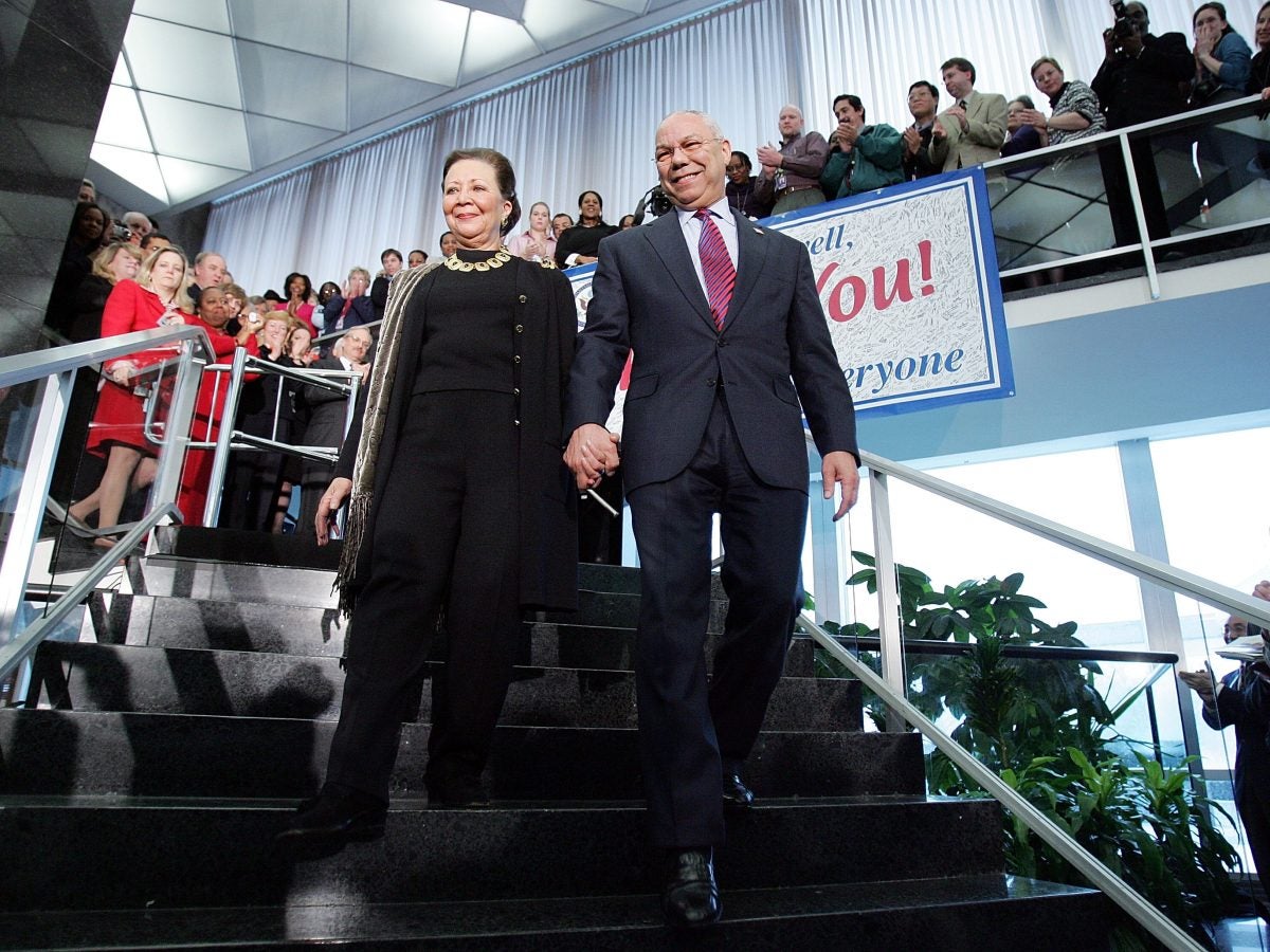 Photos Of Colin Powell And Wife Alma From Their Nearly 60 Years Of Marriage