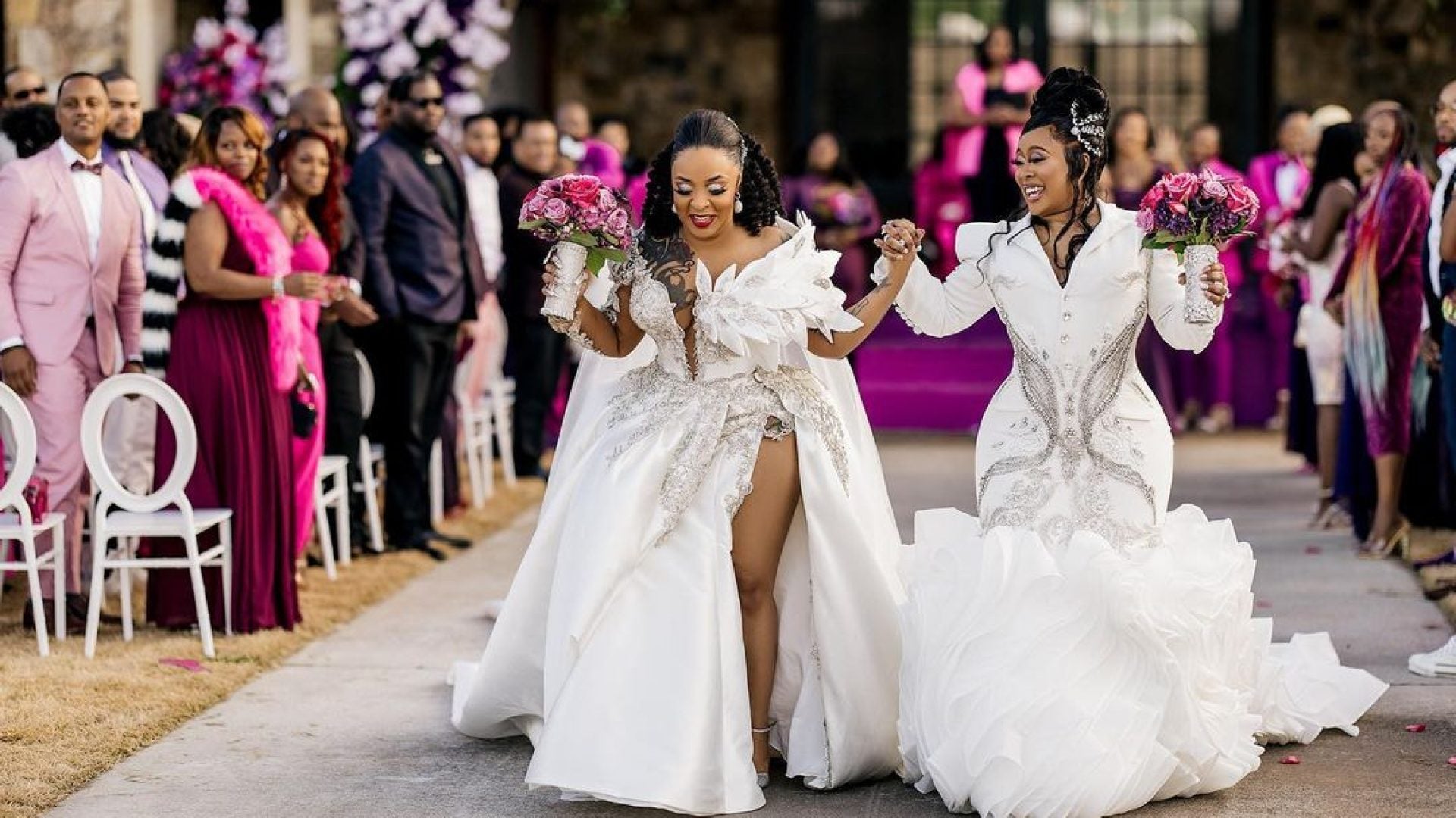 Da Brat, Jesseca Dupart Wed In Star-Studded Celebration With Jermaine Dupri, LisaRaye In Wedding Party