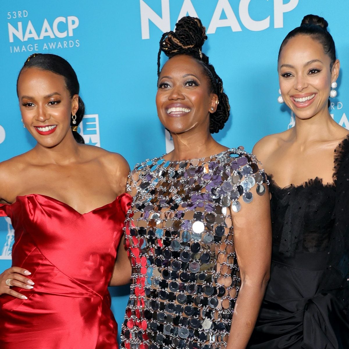 Black Hollywood Shines On The Red Carpet At The 2022 NAACP Image Awards