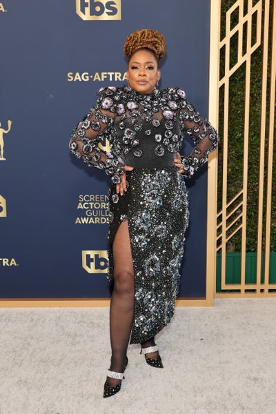 Behold The Bright Colors And Black Beauty On The Sag Awards Red Carpet