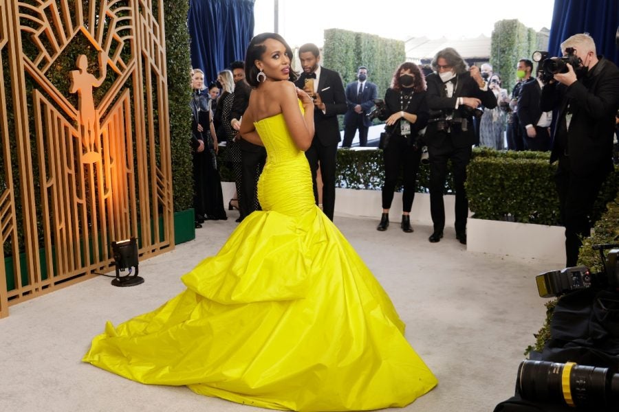 Behold The Bright Colors And Black Beauty On The Sag Awards Red Carpet