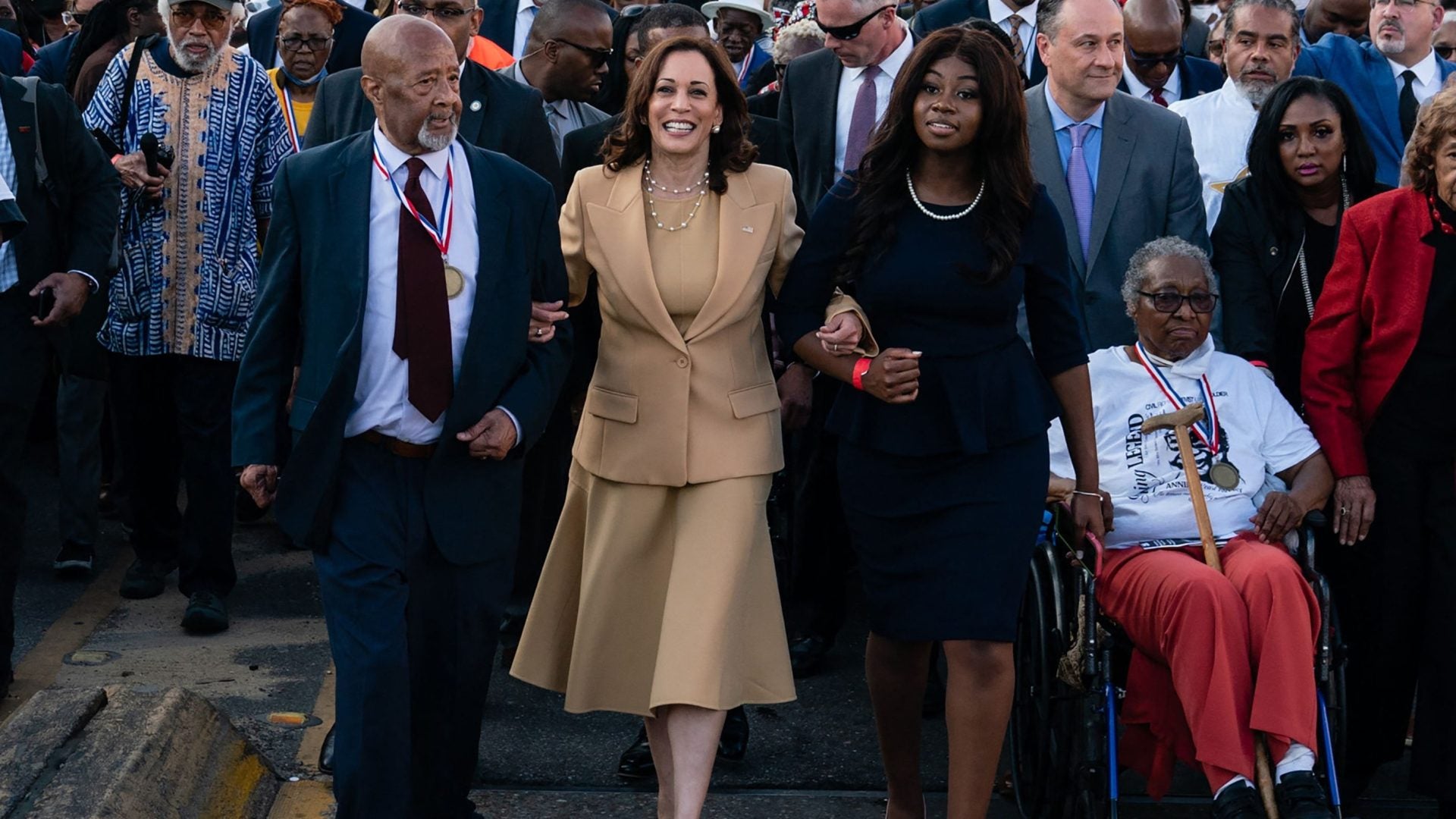 Kamala Harris Flexes Vice Presidential Status in Selma, Ala.