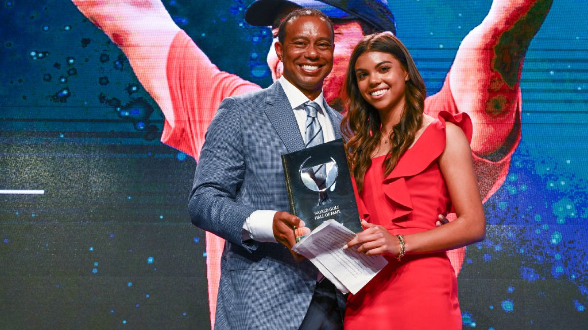Tiger Woods' Kids Are All Grown Up At His Golf Hall Of Fame Induction Ceremony