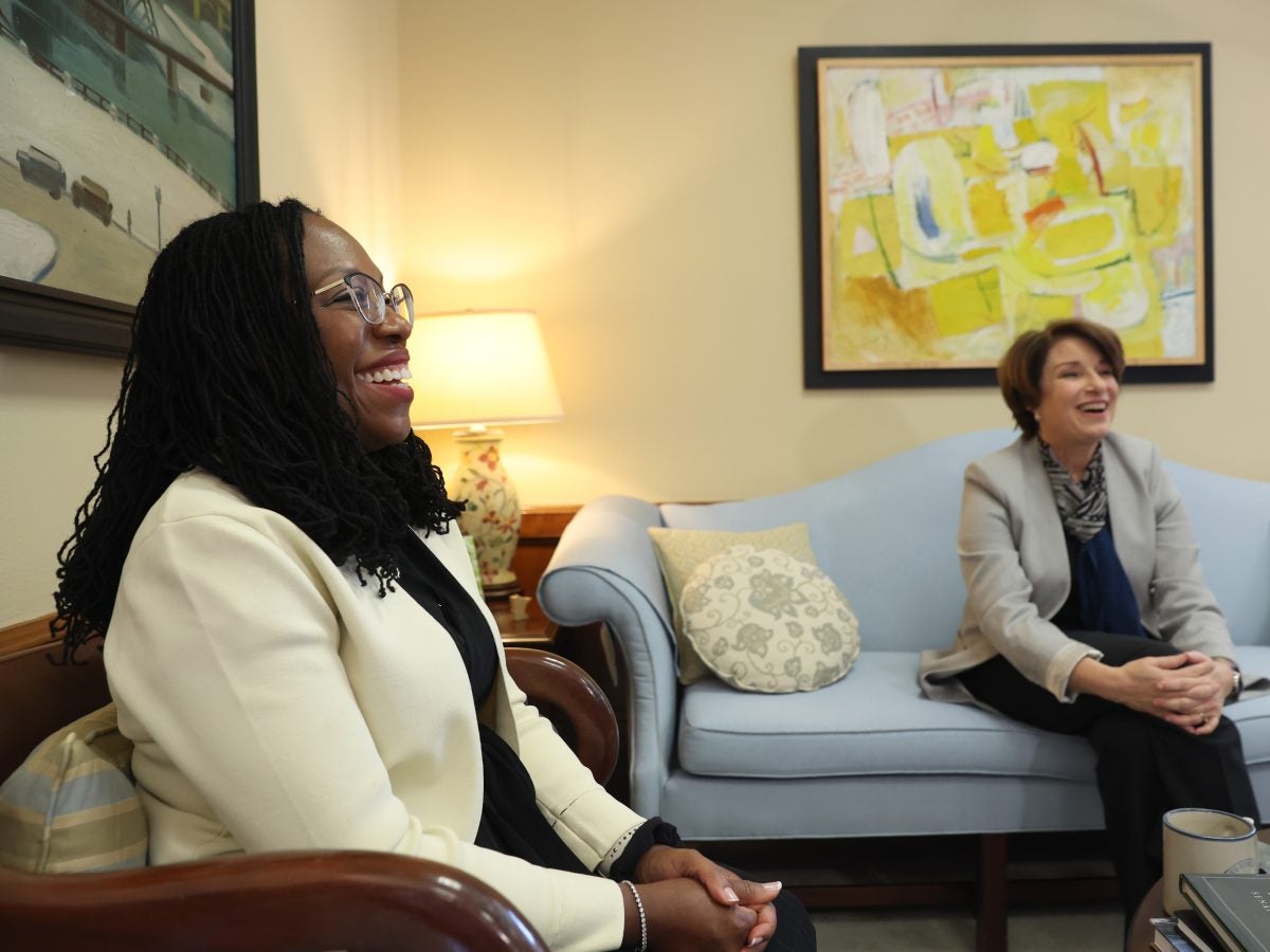 Exclusive: Sen. Amy Klobuchar Praises Ketanji Brown Jackson Amid Historic Confirmation Hearings