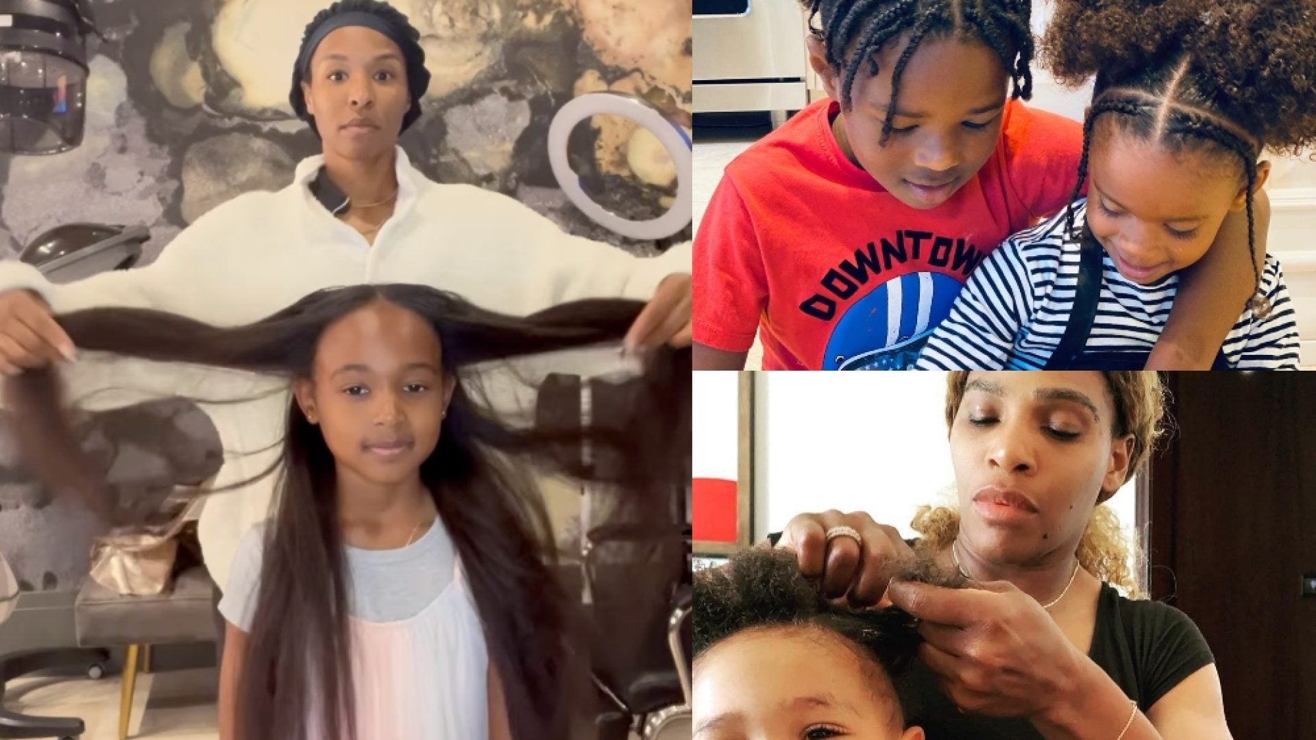 Kitchen Beauticians: Savannah James And Other Celeb Moms Who've Shown Us How They Care For Their Kids' Hair