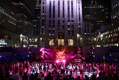 Stars Roll & Bounce Through Rockefeller Center's New Roller Rink | Essence