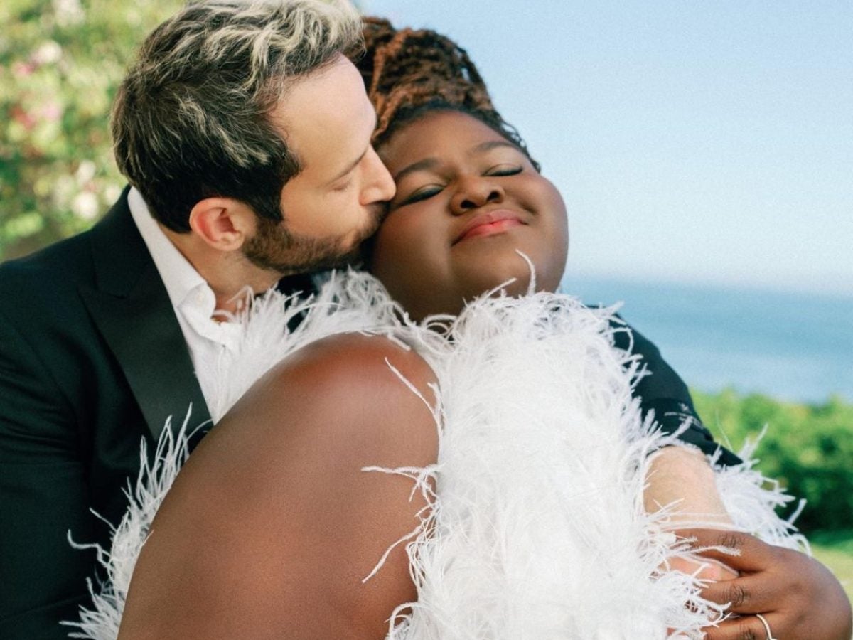 Gabourey Sidibe And Fiance Showcase Their Love Chic Bridal Fashions