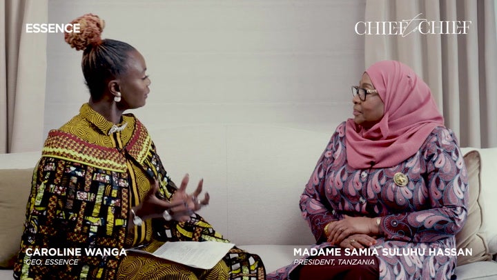 Caroline Wanga, CEO Of Essence Speaks With Madame Samia Suluhu Hassan