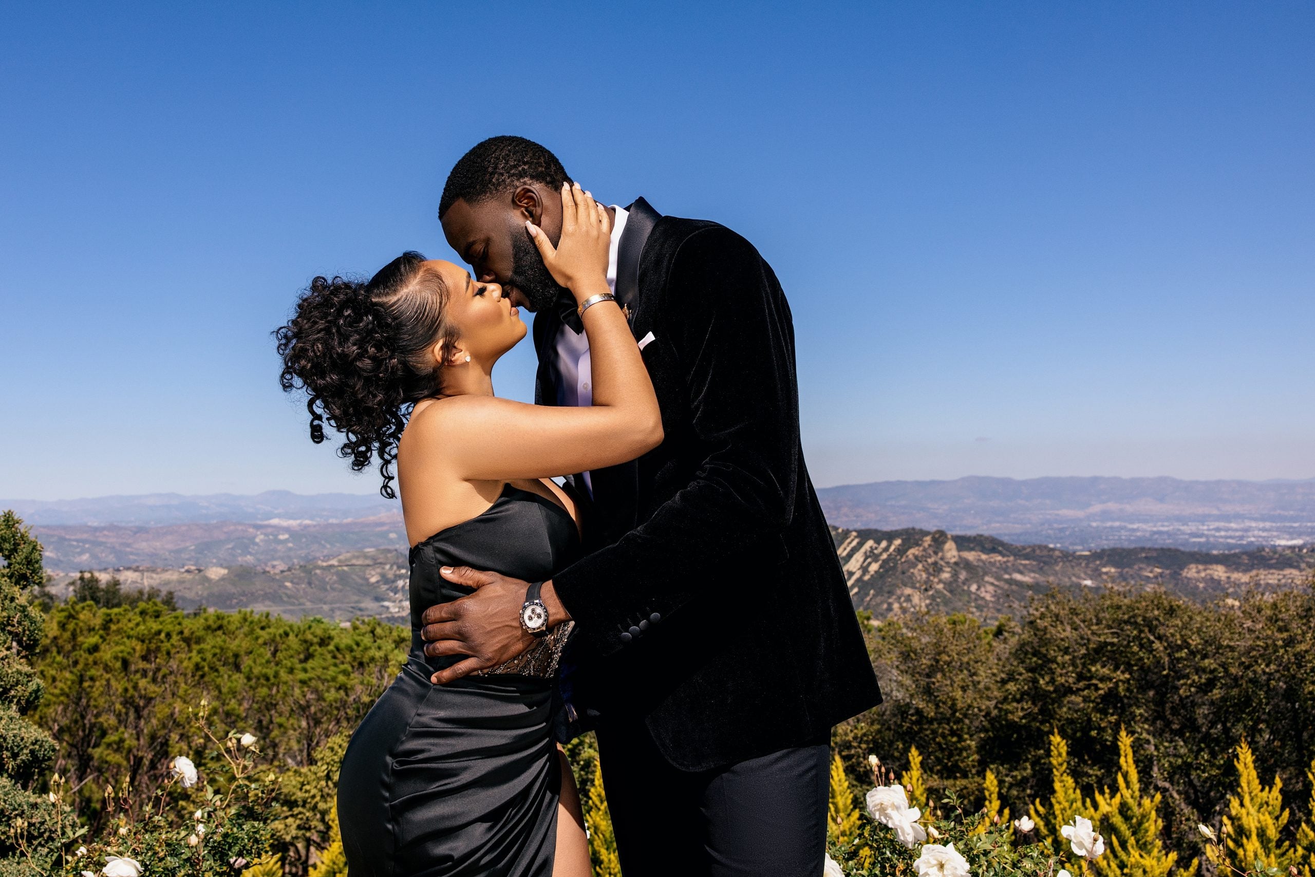 Exclusive: See NBA Star Draymond Green And Hazel Renee's Stunning Engagement Shoot
