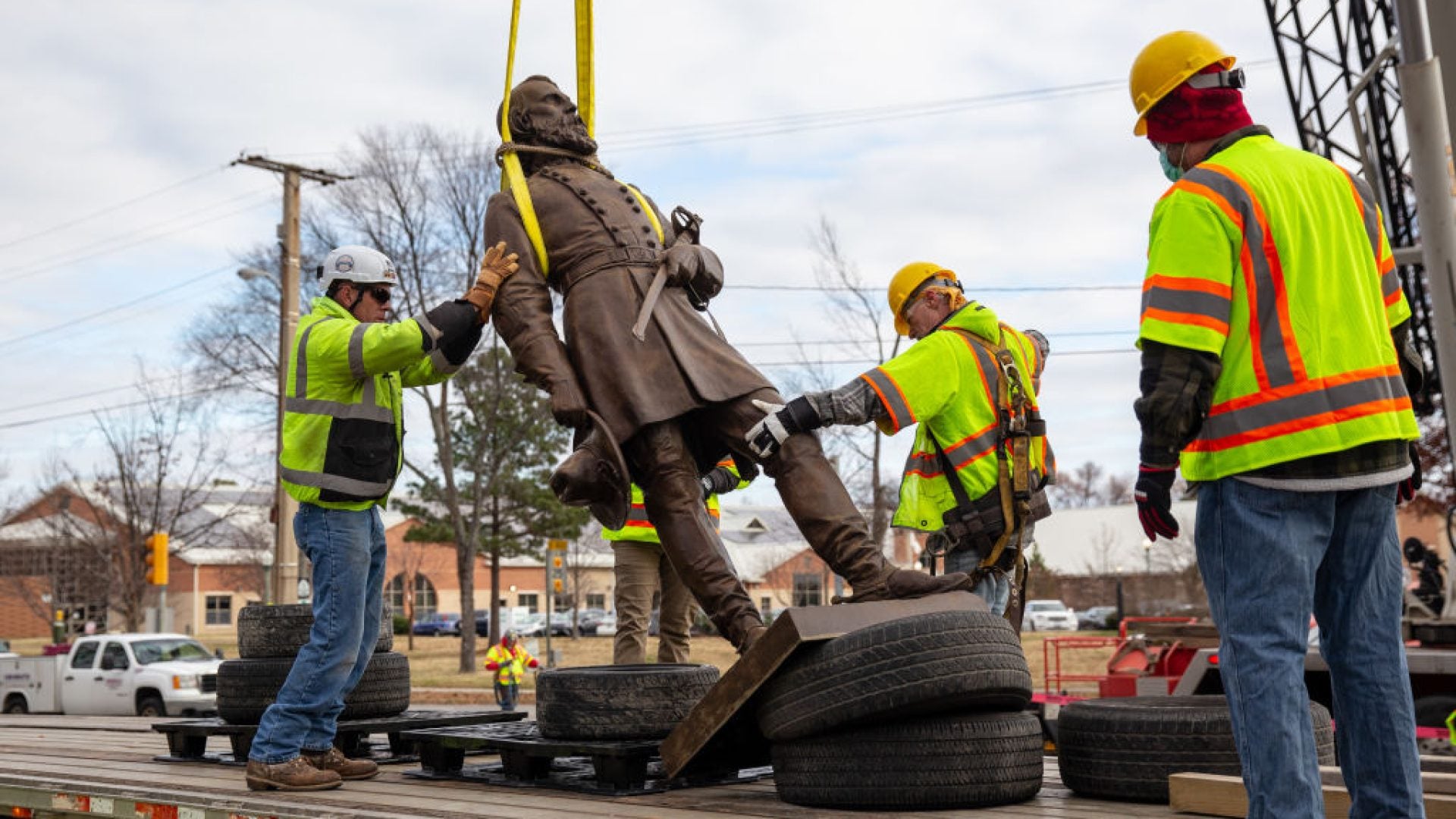 The Last Confederate Monument Owned By The City Of Richmond, Virginia Has Been Removed