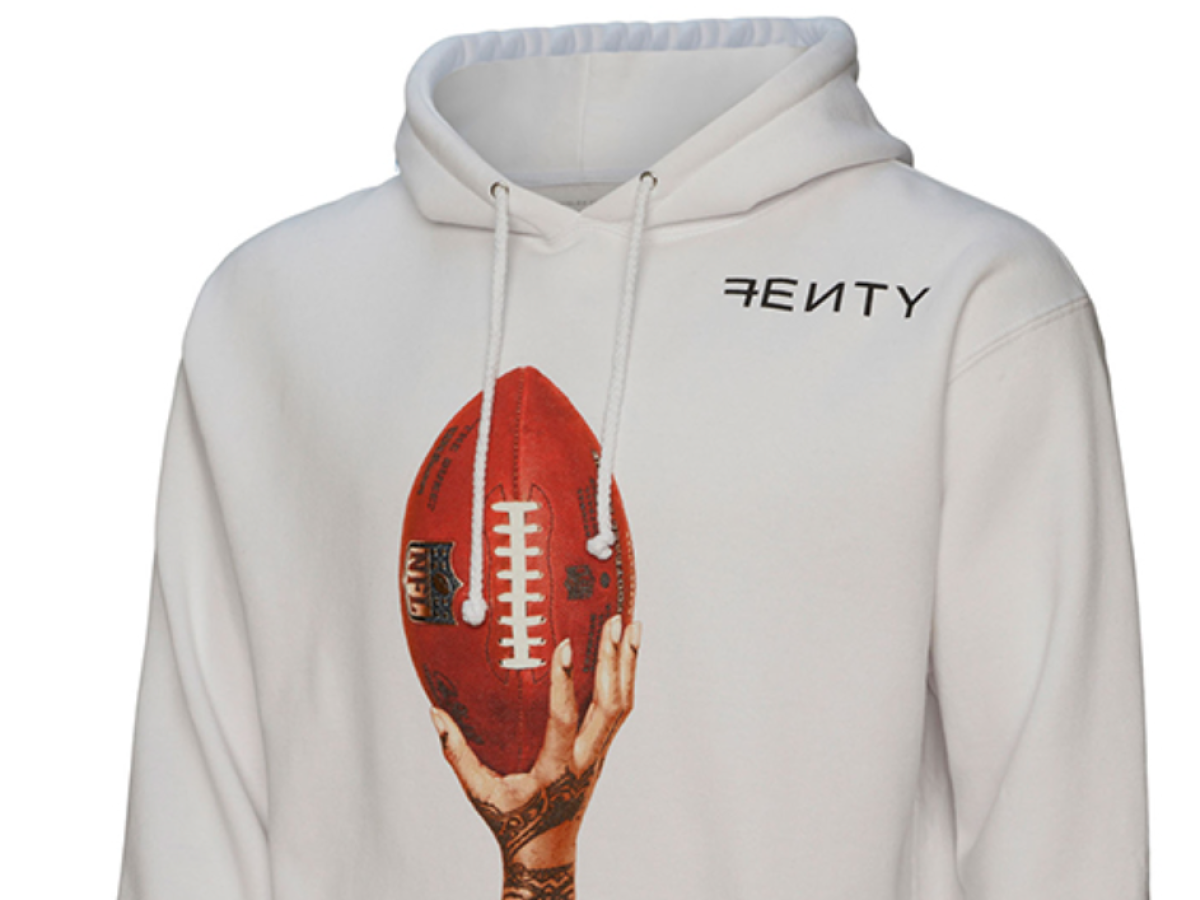 Shop Fenty game day gear on Fanatics, including hoodies, joggers and more -  Good Morning America