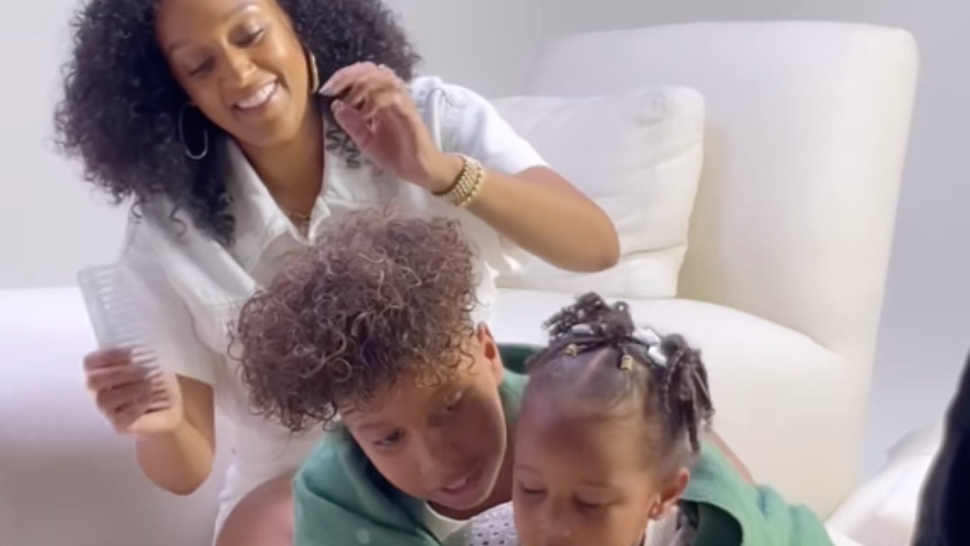 Tia Mowry Enlists The Help Of Her Children To Debut New Hair Care Line, 4UByTia