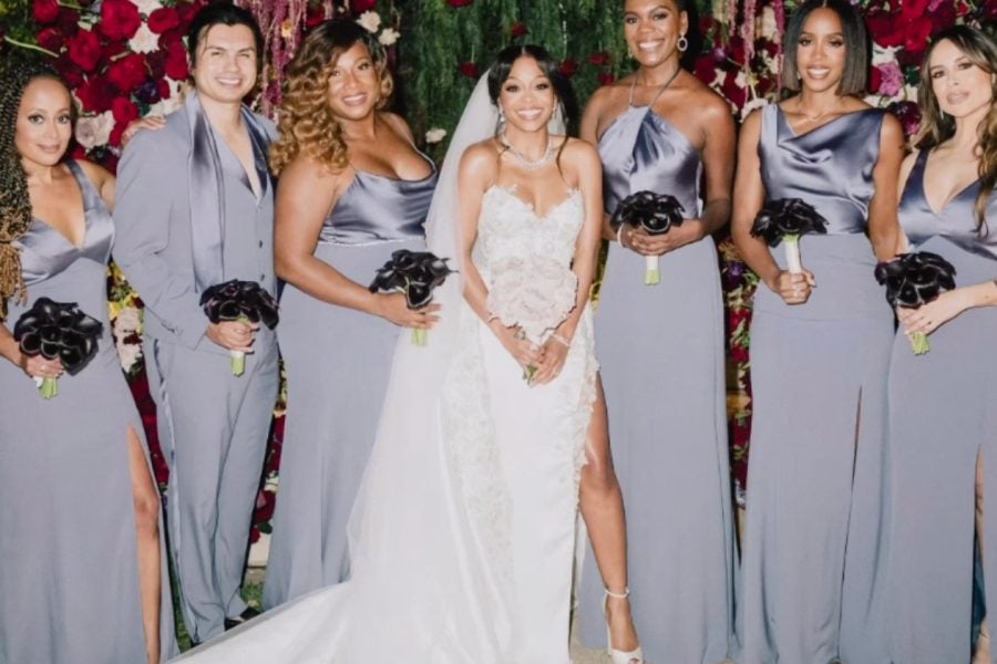 Actress Bresha Webb's Wedding Included Kelly Rowland As A Bridesmaid