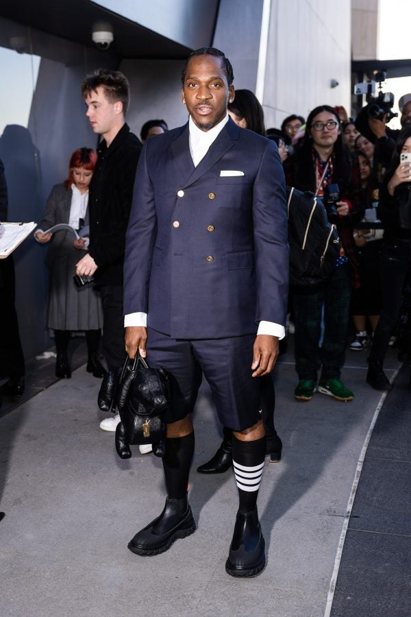 Instead of one celeb, we're spotlighting the entire front row at the Thom Browne show.