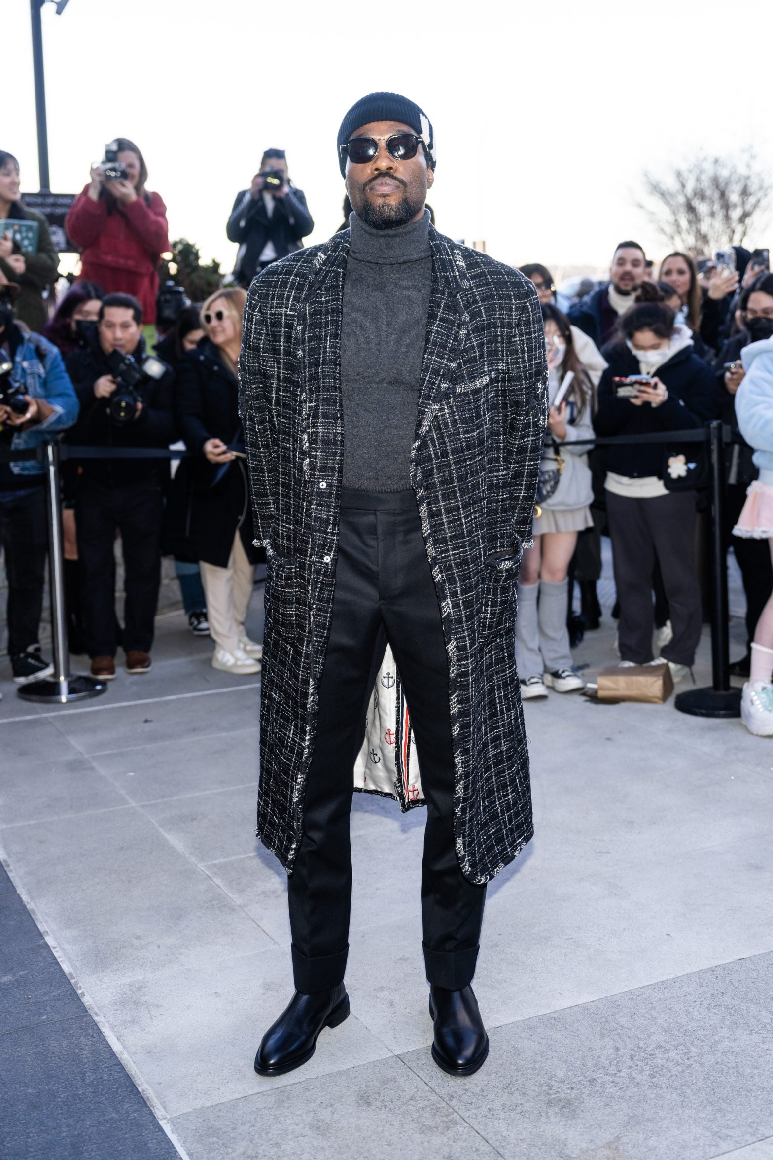 Instead of one celeb, we're spotlighting the entire front row at the Thom Browne show.