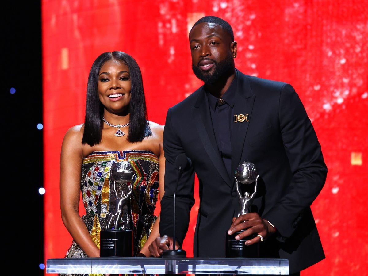 Gabrielle Union And Dwyane Wade Accept President's Award At 54th Annual NAACP Image Awards
