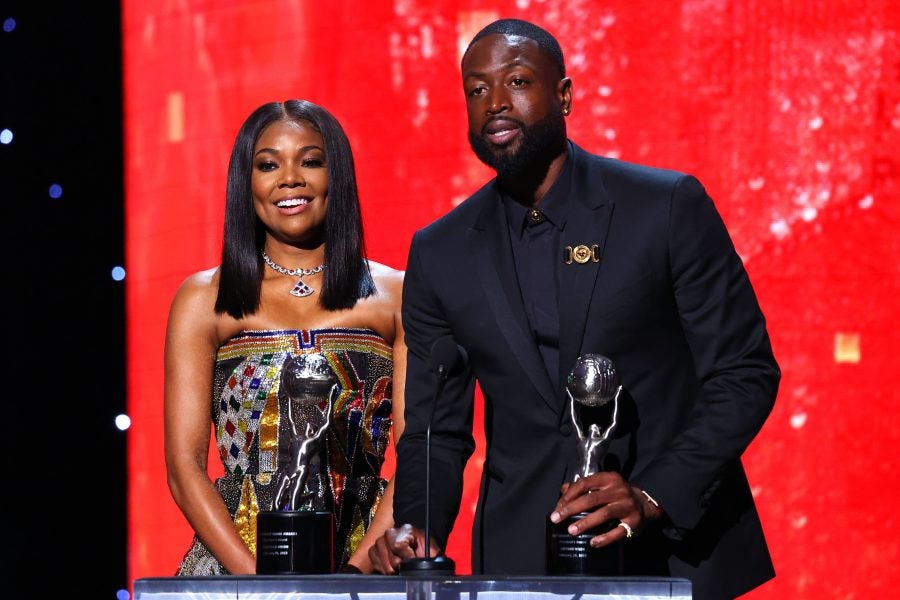 Gabrielle Union And Dwyane Wade Accept President’s Award At 54th Annual NAACP Image Awards