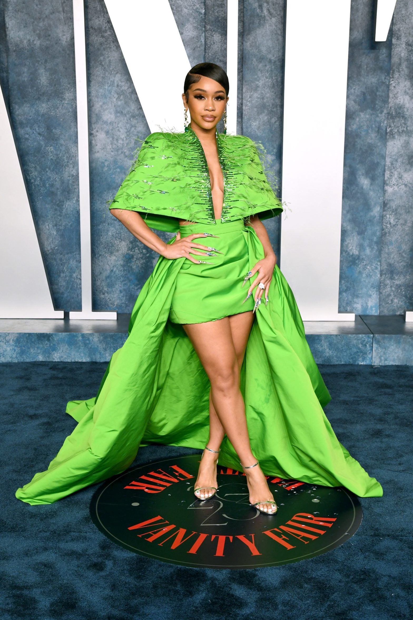 Red Carpet Roundup: Megan Thee Stallion, Lori Harvey, Quinta Brunson & More At Vanity Fair Oscars Afterparty