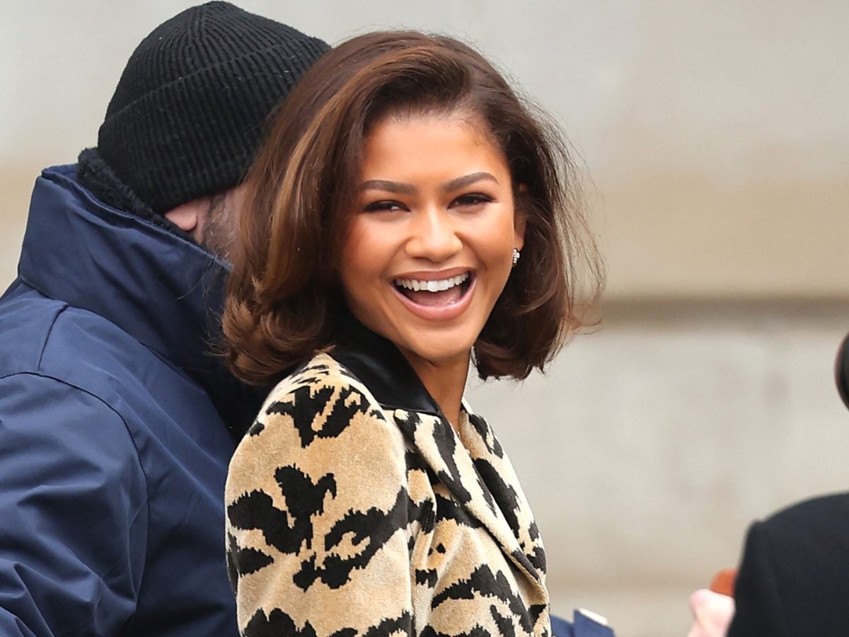 Zendaya Brings Back Full Animal Print At The Louis Vuitton F/W 23' Show