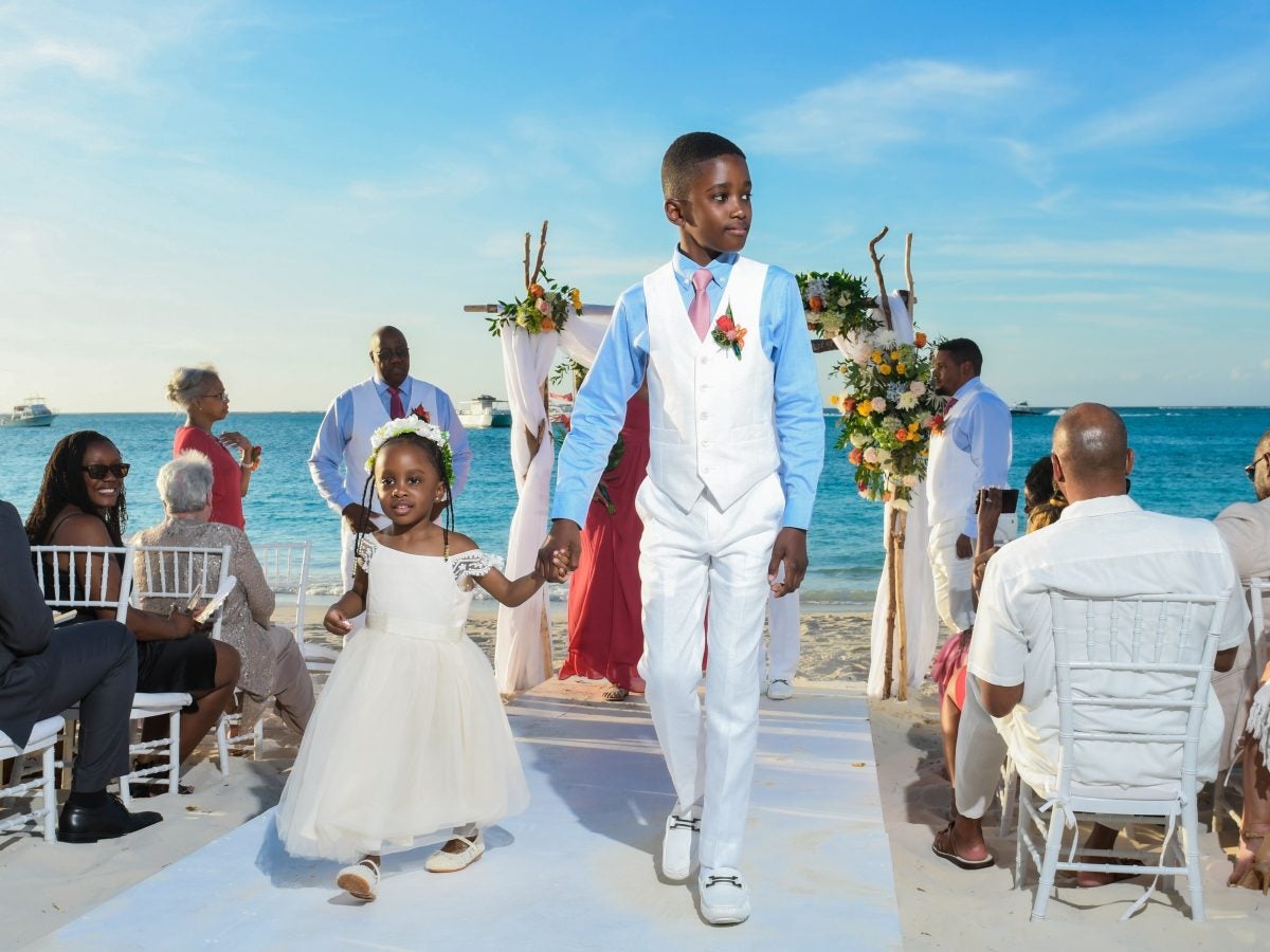 Bridal Bliss: Tomika And Michael Said 'I Do' In A Sunset Wedding On The Beach In Turks And Caicos