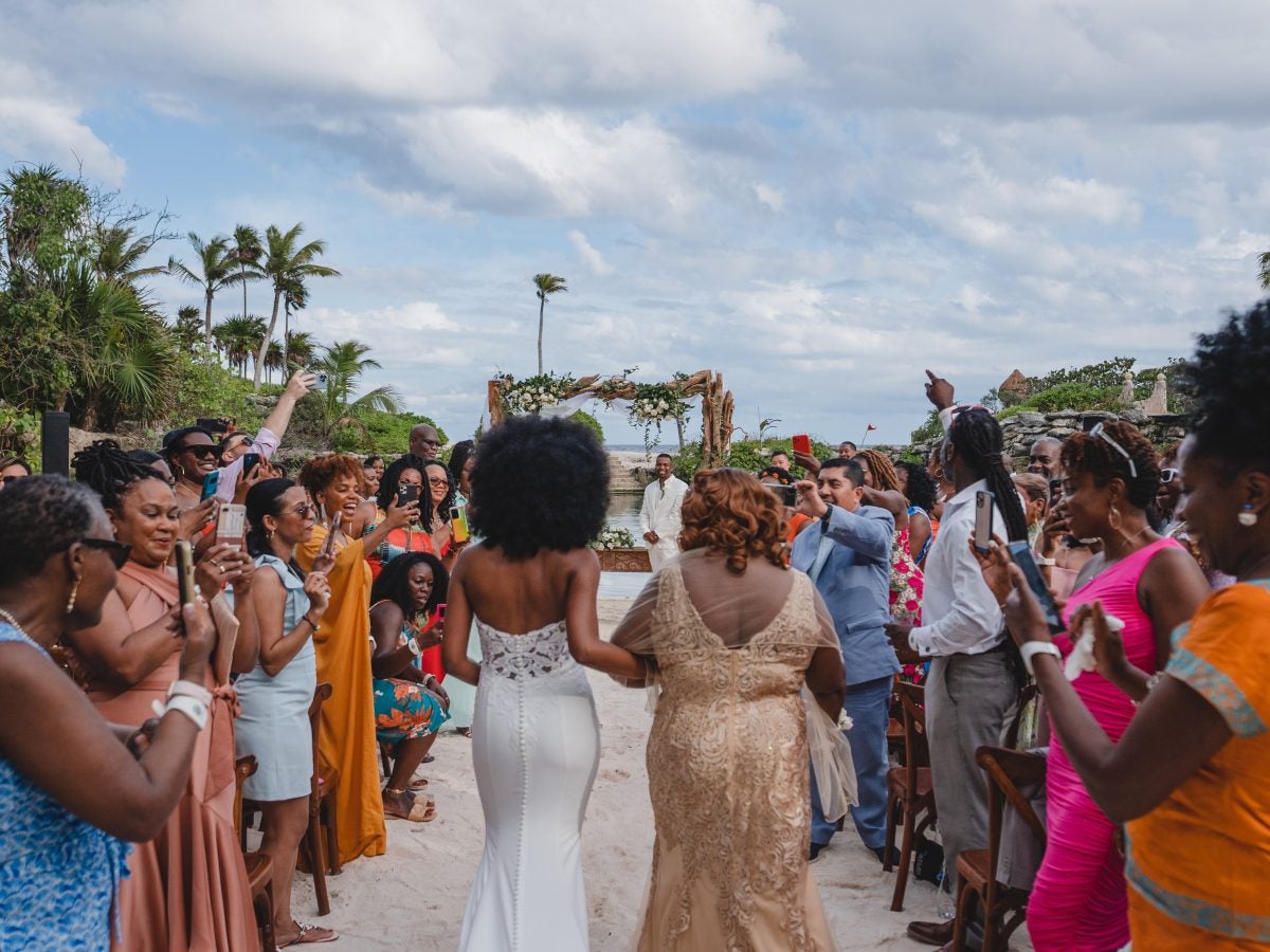 Bridal Bliss: With The Caribbean Sea As Their Backdrop, Vanessa And Kevin Had A Boho-Chic Beach Wedding