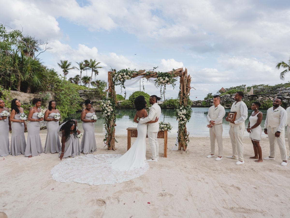 Bridal Bliss: With The Caribbean Sea As Their Backdrop, Vanessa And Kevin Had A Boho-Chic Beach Wedding