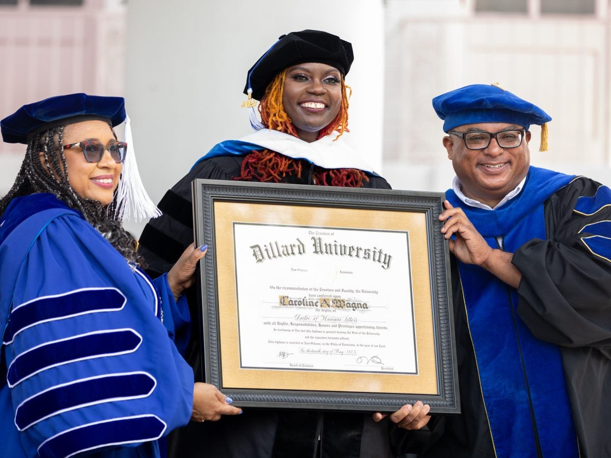 President And CEO Of ESSENCE Ventures Caroline Wanga Receives Honorary Degree From Dillard University And Delivers Powerful Commencement Speech