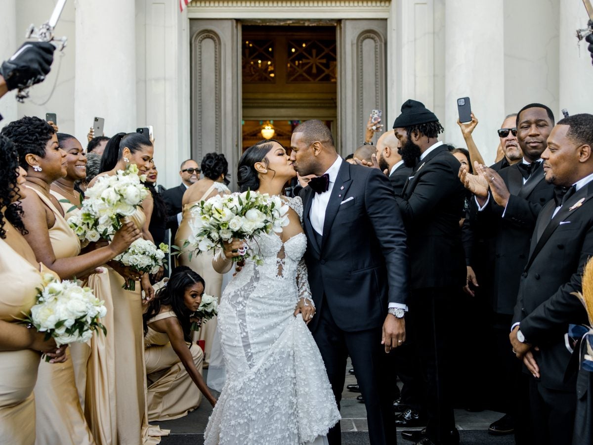 Bridal Bliss: Sevetri And Aulston's NOLA Wedding Had Performances By A Second Line Band, A Gospel Choir — And Juvenile