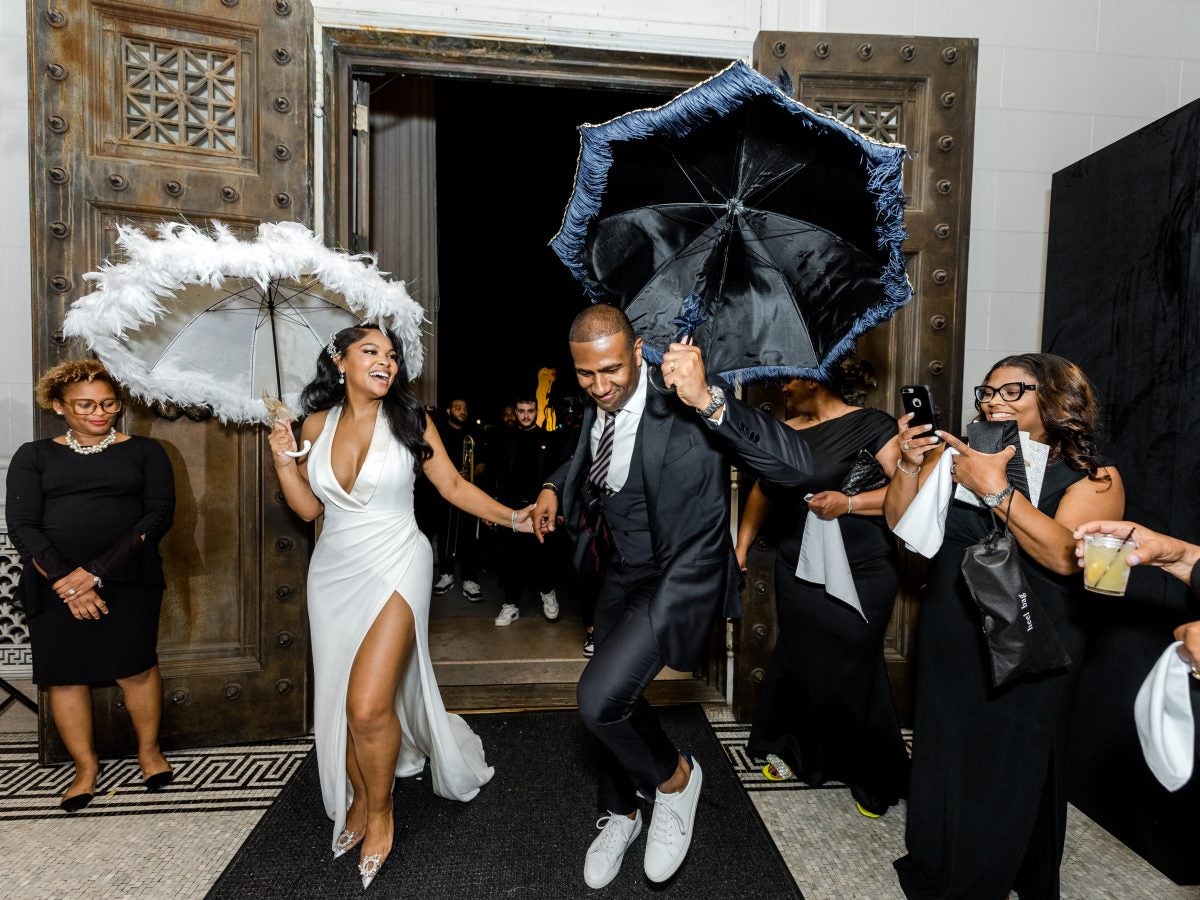 Bridal Bliss: Sevetri And Aulston's NOLA Wedding Had Performances By A Second Line Band, A Gospel Choir — And Juvenile