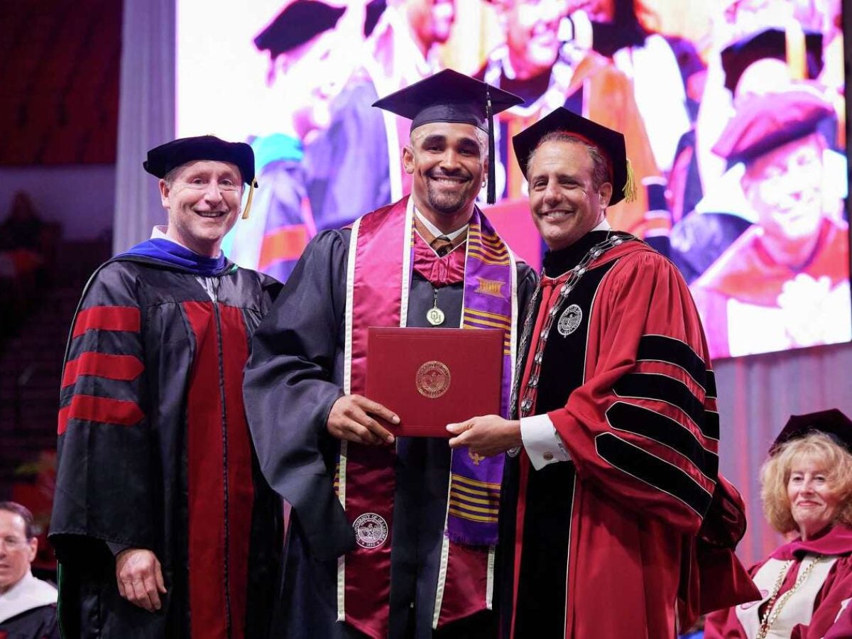 After Securing The Most Lucrative NFL Deal In History, Jalen Hurts Also Just Graduated With His Master's Degree