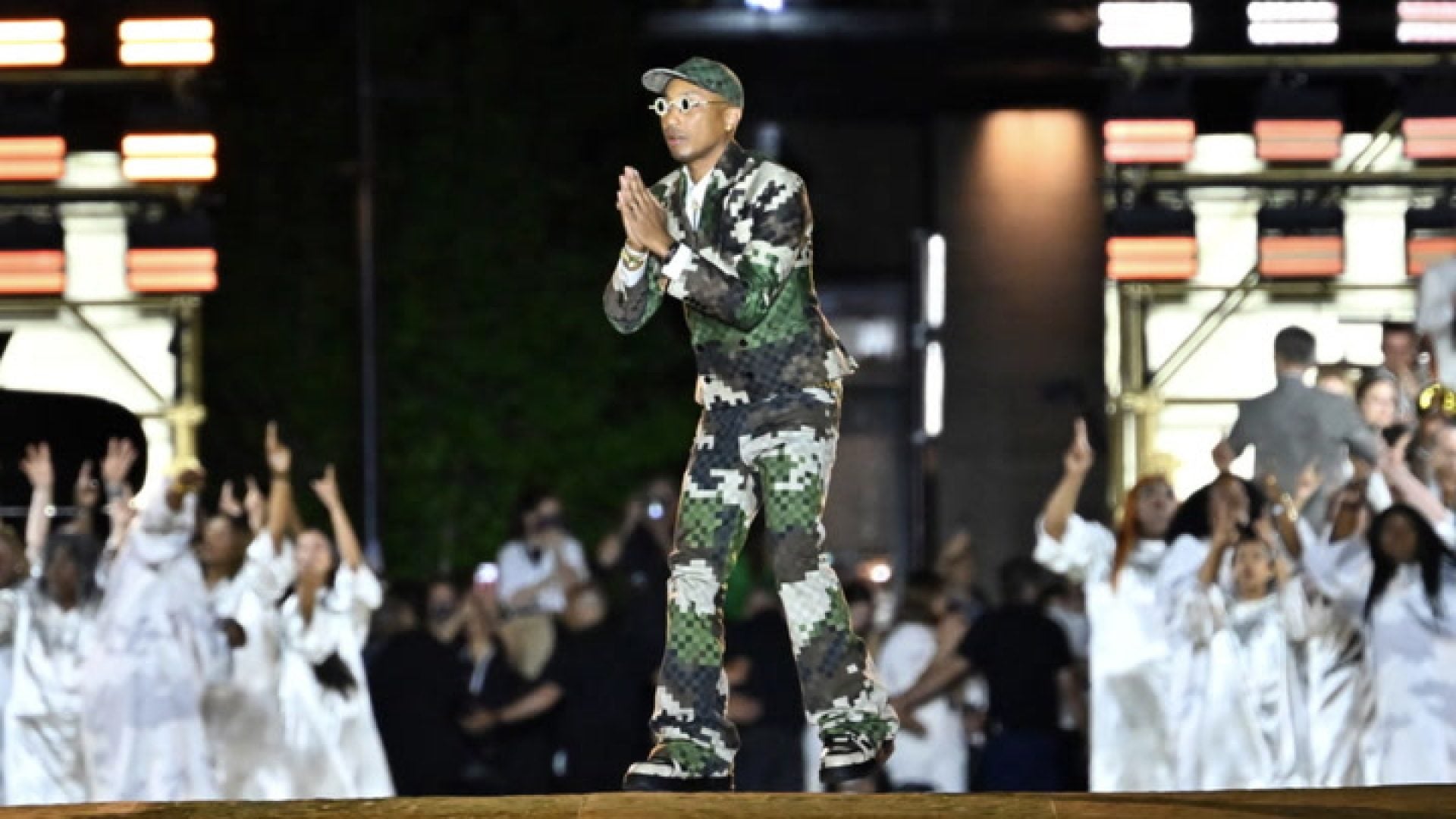 WATCH: In My Feed – Pharrell’s Adorable Triplets Spotted in Matching Suits