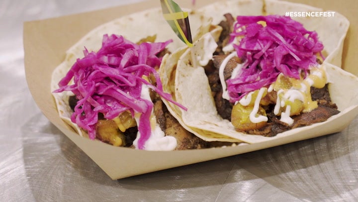 WATCH: ‘Try This Dish’ Sharí Nycole Tastes Jamaican Tacos By 2 Girls