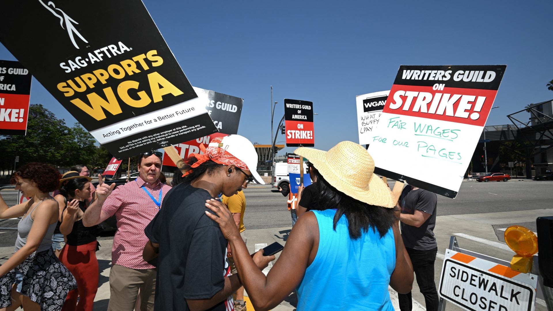 SAG-AFTRA Actors Join WGA Writers On The Picket Line For First Double Strike In 60 Years