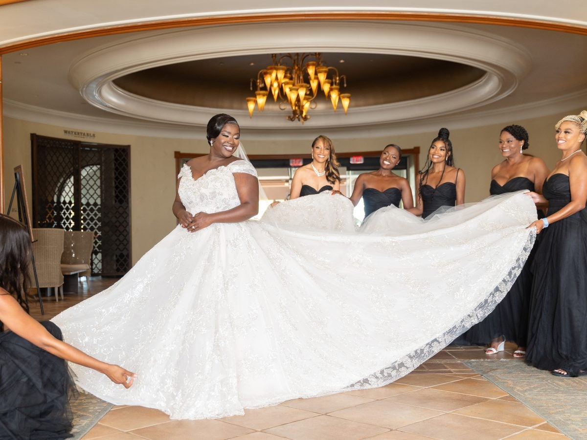 Bridal Bliss: Kelley And Moreno's Vintage Black Hollywood Themed Wedding Brought Out The Stars Of Today