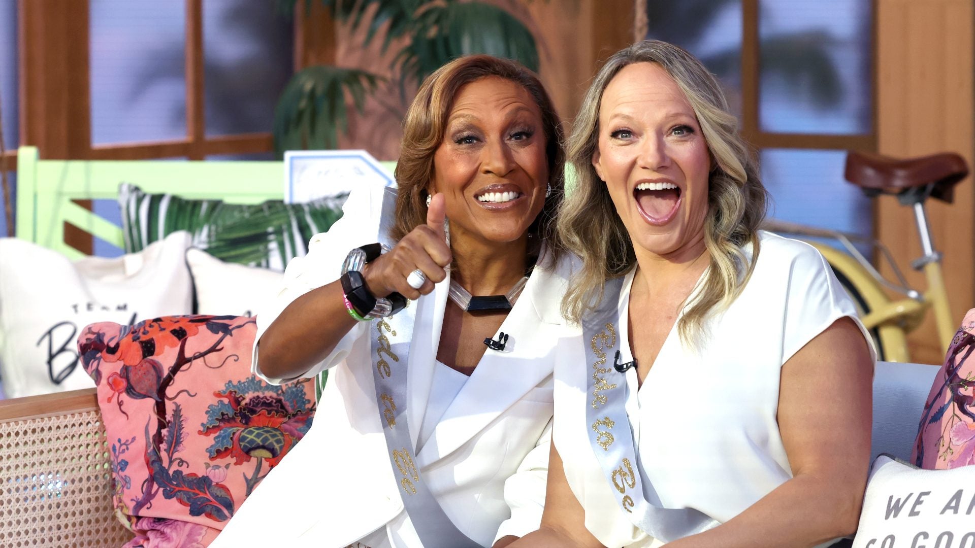 Robin Roberts And Fiancée Amber Laign Had A Joint Bachelorette Party Live On 'Good Morning America'