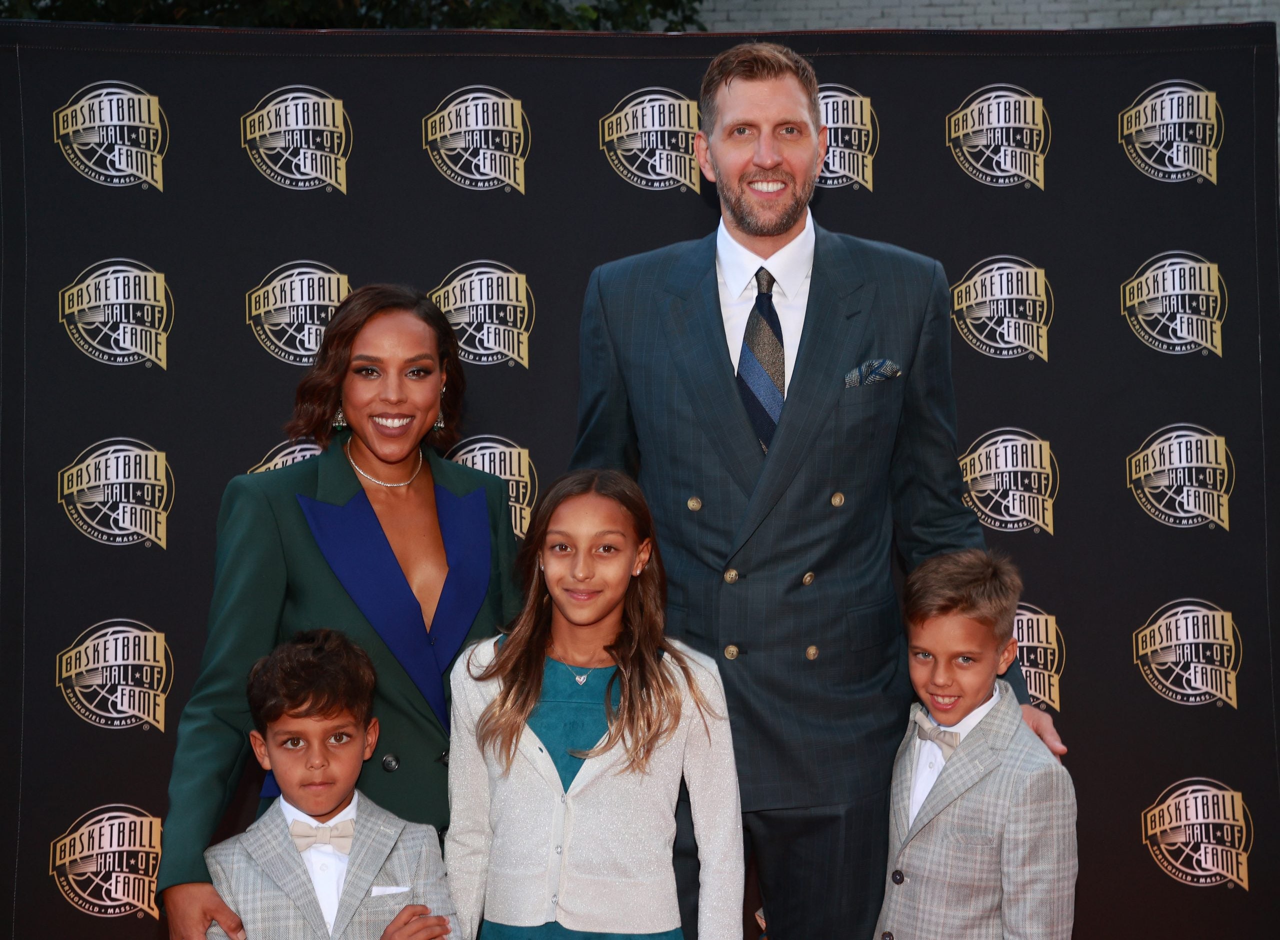 Dwyane Wade's Family at Basketball Hall of Fame Induction