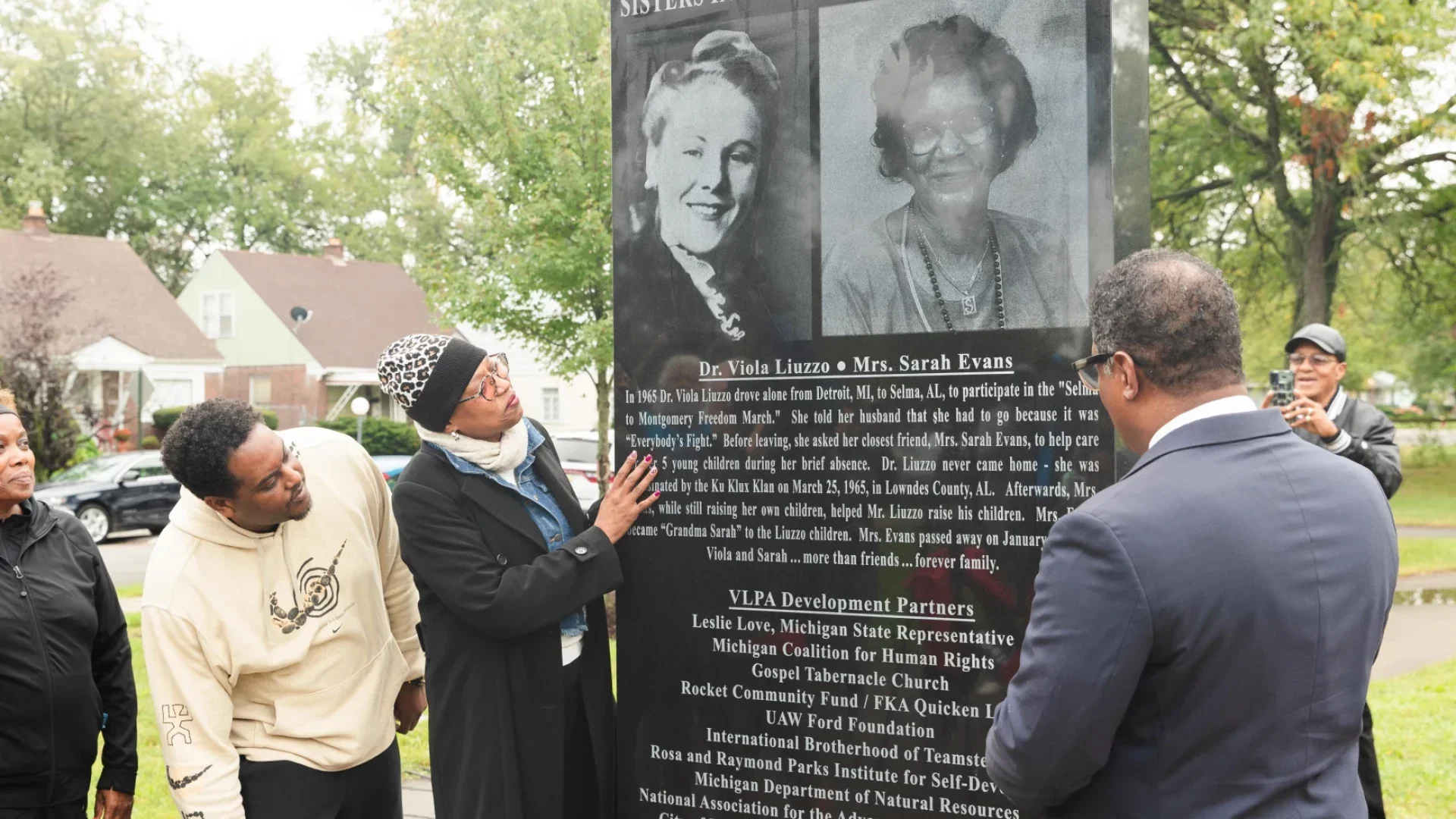 Monument Honoring Slain Civil Rights Activist Viola Luizzo And Friend Sarah Evans Unveiled In Detroit