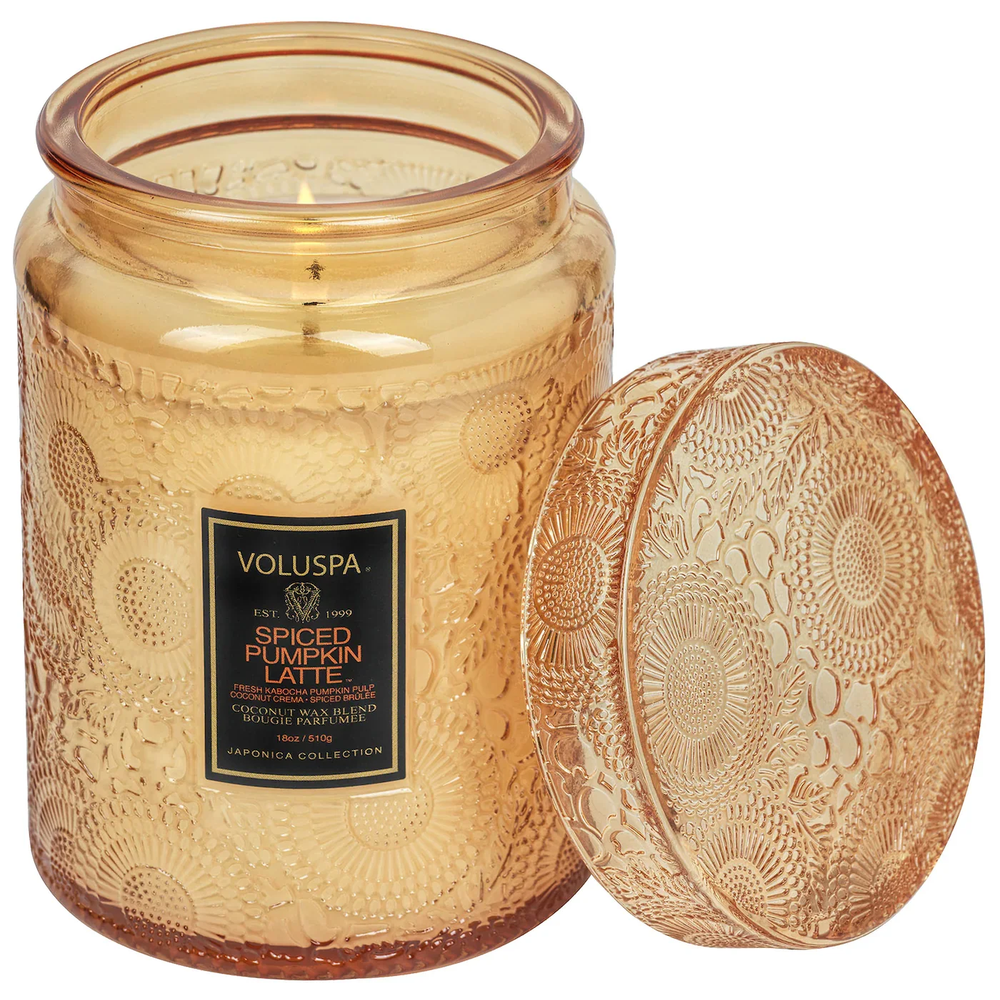 Fallen Leaves 18oz Crackling Wick Candle Double Wood Wick