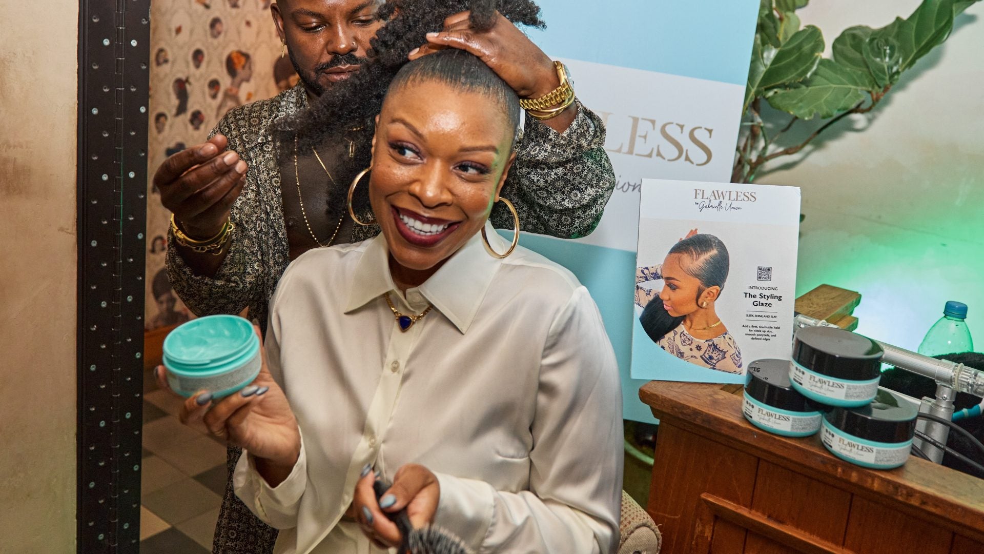 Flawless By Gabrielle Union's New Styling Glaze Is Perfect For Your Updos