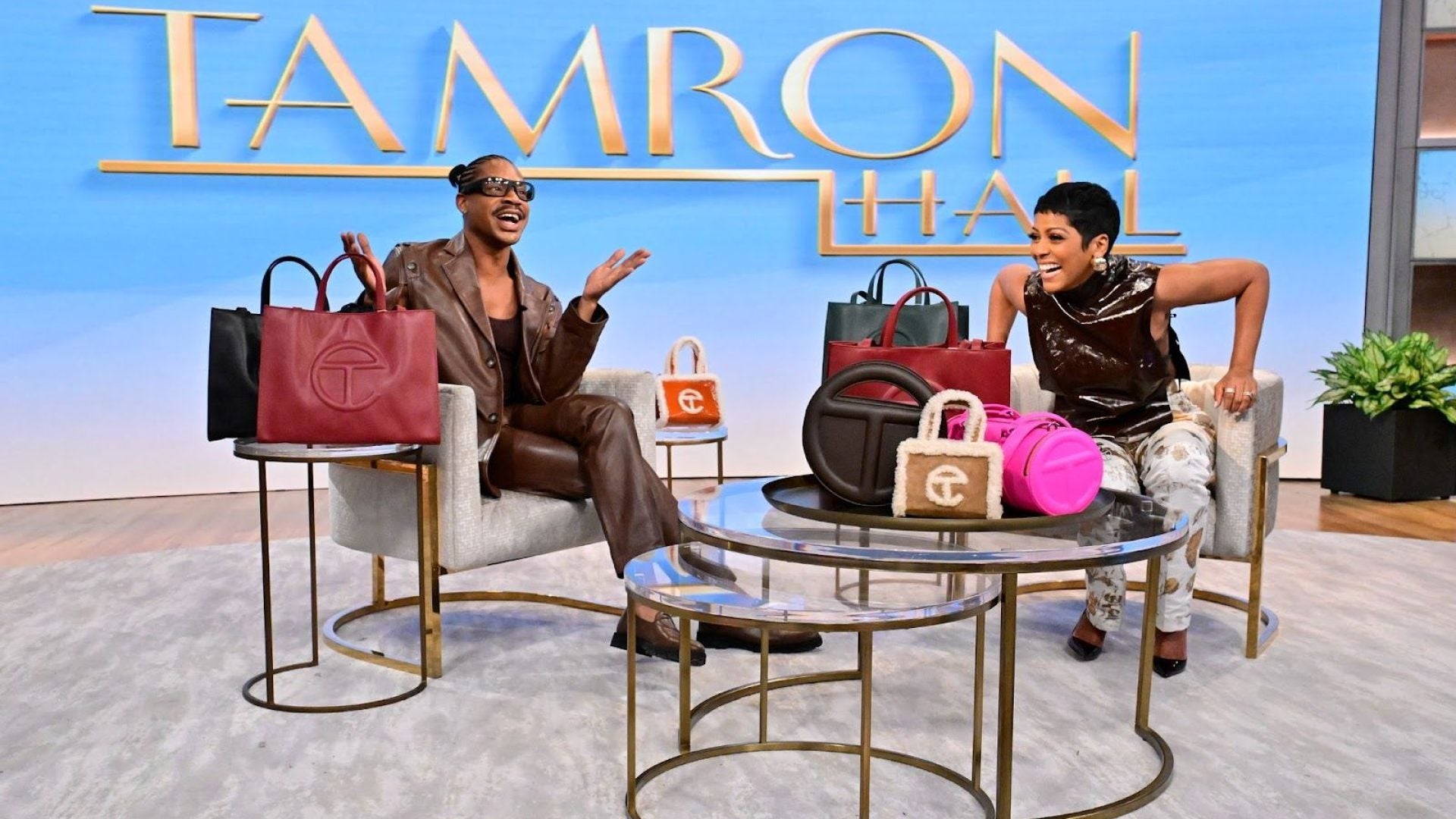 Telfar Clemens Gifts Free Bags To The Entire Audience At The Tamron Hall Show
